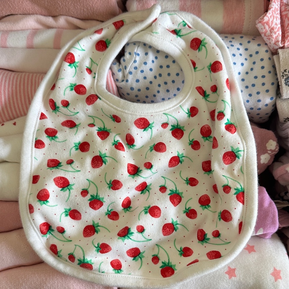 Rachel Riley Strawberry Bib
